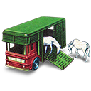 Horse Box With Two Horses Icon 128x128 png